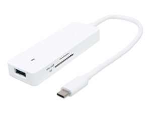 【納期目安：１週間】ミヨシ USB3.2 Gen2ハブ Type-C ホワイト USH-10G2C/WH