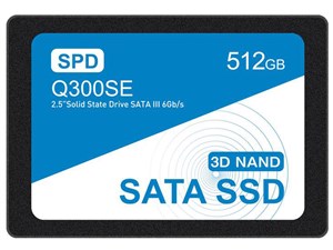 SPD SSD 512GB 内蔵 2.5インチ 7mm SATAIII 6Gb/s 550MB/s 3D NAND採用 PS4検証済み エラー訂正機能 Q300SE-512GS3D 5年保証 送料無料 商品画像1：spdonline