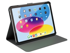 バッファロー iPad10.9用フリーアングルレザーケース ブラック BSIPD22109CLF･･･