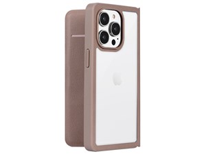 【納期目安：１週間】LEPLUS iPhone 14 Pro 軽量・背面クリアフラップケース ･･･