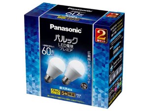 パナソニック パルック LED電球 プレミア 7.0W 2個入(昼光色相当) 屋外器具・･･･