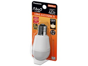 パナソニック パルック LED電球 4.3W ブリスター(電球色相当) E17広配光ベー･･･