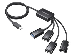 サンワサプライ USB3.2 Gen1+USB2.0 Type-Cコンボハブ(4ポート) USB-3TC436BK