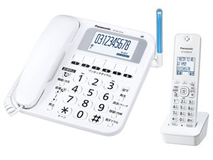 パナソニック Panasonic デジタルコードレス電話機 子機1台付き ホワイト VE-･･･