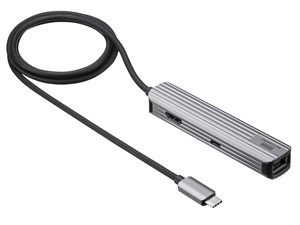 サンワサプライ USB Type-Cマルチ変換アダプタ(HDMI+LAN付) USB-3TCHLP7S-1