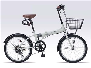 MYPALLAS MF205 SERENO-IC (アイスグレー) 折畳自転車 20インチ シマノ6段変速 オールインワン 商品画像1：eONE