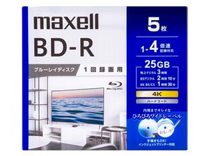マクセル 録画用ブルーレイディスク(BD-R) BRV25WPG.5S