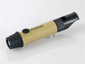 防災 乾電池式懐中電灯 笛タイプ DE-KD03BE [ベージュ]