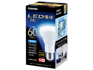 【納期目安：１週間】東芝 LED電球 E26レフ形 60W相当 昼光色 LDR6DH/60V1 LD･･･