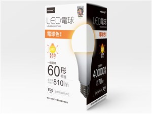 【納期目安：１週間】hidisc LED電球(一般電球60形相当) 電球色 HDLED60W2700･･･