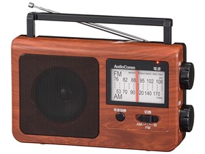 オーム電機 木目調ポータブルラジオAM/FM RAD-T785Z-WK