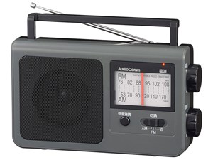オーム電機 AM/FMポータブルラジオ グレー RAD-T785Z-H