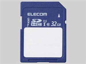 エレコム SDカード SDHC 32GB Class10 UHS-I U1 80MB/s ラベル SDカードケー･･･