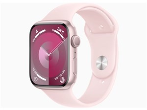 Apple Watch Series 9 GPSモデル 45mm MR9H3J/A [ピンク/ライトピンクスポーツバンド M/L] 商品画像1：アークマーケットPLUS