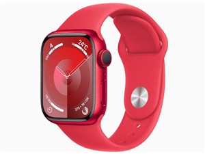 「新品」Apple Watch Series 9 GPS+Cellularモデル 41mm MRY63J/A [(PRODUCT)REDスポーツバンド S/M] 商品画像1：アキバ問屋市場