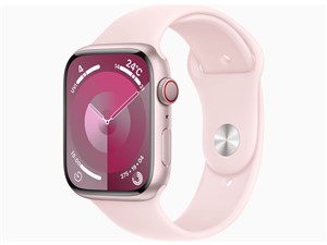 Apple Watch Series 9 GPS+Cellularモデル 45mm MRMK3J/A [ピンク/ライトピンクスポーツバンド S/M] 商品画像1：Powershop JPN