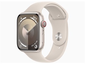 Apple Watch Series 9 GPS+Cellularモデル 45mm MRM93J/A [スターライトスポーツバンド M/L] 商品画像1：アキバ倉庫