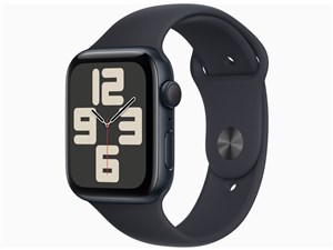 MRE73J/A [ミッドナイトスポーツバンド S/M] Apple Watch SE 第2世代 GPSモデ･･･