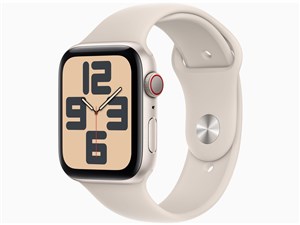 Apple Watch SE 第2世代 GPS+Cellularモデル 44mm MRGX3J/A [スターライトスポーツバンド M/L] 商品画像1：あるYAN