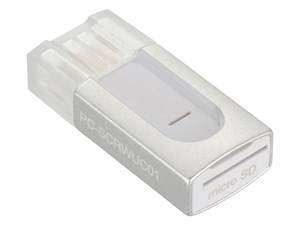 オーム電機 microSD専用カードリーダー TypeCコネクタ  PC-SCRWUC01-H