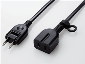 エレコム 電源タップ 延長コード  コンセント 1m 2P 1個口 ほこりシャッター･･･
