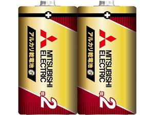 三菱 【5個セット】単2乾電池(2本パック) LR14GR/2S