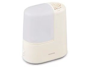 アイリスオーヤマ【IRIS】スチーム式加湿器 120ml アイボリー アロマトレー付･･･
