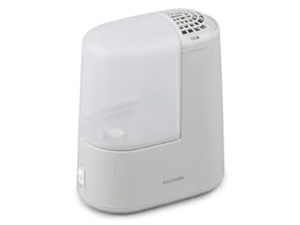 アイリスオーヤマ【IRIS】スチーム式加湿器 120ml ミストグレー アロマトレー･･･
