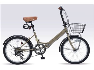 マイパラス 折畳自転車20インチ・6段ギアオールインワン/オートライト仕様(モ･･･