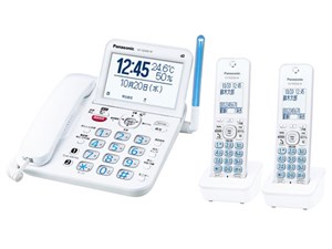 パナソニック【Panasonic】コードレス電話機（子機2台付き） ホワイト VE-GD6･･･