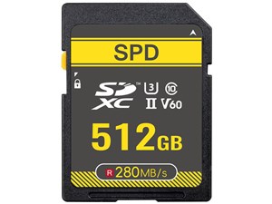 SDカード SDXC カード 512GB SPD 超高速R:280MB/s W:155MB/s Class10 UHS-II ･･･