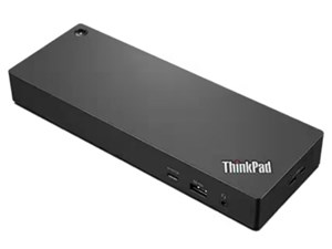 ThinkPad ユニバーサル Thunderbolt 4 ドック 40B00135JP [ブラック/レッド] 商品画像1：サンバイカル　プラス