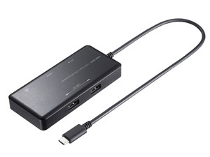 サンワサプライ USB Type-C ドッキングステーション USB-DKM7BK