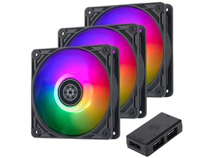 VISTA 120 ARGB SST-VS120B-ARGB-3PK [ブラック/半透明]