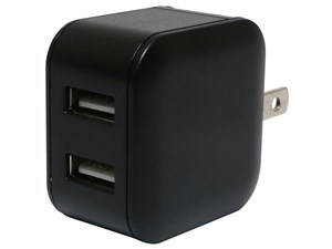 【納期目安：１週間】ミヨシ USB-ACアダプタ スリム 2.4A ブラック MBP-US03/･･･