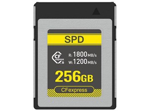 SPD CFexpress Type B メモリーカード 256GB R:1800MB/s W:1200MB/s 8K 4K ビデオ DRAM搭載 防水防塵コーティング設計 SC18-CFX256GB2 商品画像1：spdonline