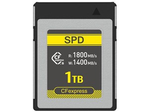 SPD CFexpress Type B メモリーカード 1TB R:1800MB/s W:1400MB/s 8K 4K ビデオ DRAM搭載 防水防塵コーティング設計 SC18-CFX001TB2 商品画像1：spdonline