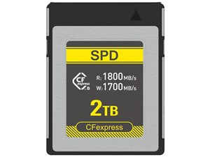 SPD CFexpress Type B メモリーカード 2TB R:1800MB/s W:1700MB/s 8K 4K ビデオ DRAM搭載 防水防塵コーティング設計 SC18-CFX002TB2 商品画像1：spdonline