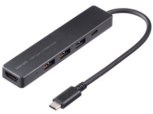 サンワサプライ HDMIポート付 USB Type-Cハブ USB-5TCH15BK