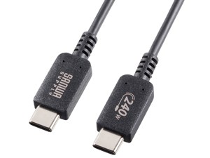 サンワサプライ USB2.0 Type-C PD240W対応 ケーブル KU-CCPE20
