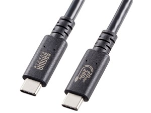 サンワサプライ USB20Gbps(USB4 Gen2x2)Type-C ケーブル KU-20GCCPE10