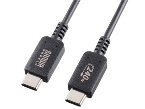 サンワサプライ USB2.0 Type-C PD240W対応 ケーブル KU-CCPE10