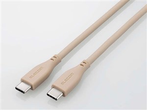 エレコム 【メール便での発送商品】USB-Cケーブル TypeC-C 1m PD 60W シリコ･･･