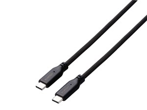 エレコム USB-C ケーブル ( Type C to C ) 1m PD 100W 断線しにくい ナイロンメッシュ マグネット内蔵 商品画像1：リコメン堂