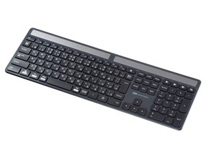 SKB-BTEC1BK ソーラー充電Bluetoothキーボード 商品画像1：eONE
