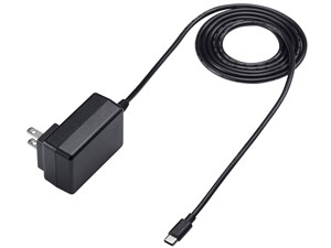 ACA-IP103BK USB Type-Cケーブル一体型AC充電器 (5V/3A)