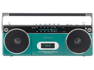 【推奨品】aiwa GAA4-RCP0002(GN) ステレオ型ラジカセ グリーン