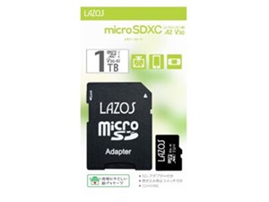 LAZOS ラソス 高速 マイクロ SDXC 1TB UHS-I U3 V30 CLASS10 A2 L-B1000MSD10-U3V30A2【ネコポス便配送制限2点まで】 商品画像1：秋葉Direct