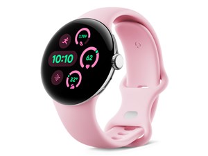 Pixel Watch 3 Wi-Fiモデル 41mm GA05756-US [Polished Silver アルミケース/Rose Quartz アクティブ バンド] 商品画像1：アキバ倉庫