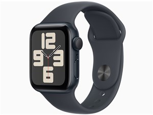 Apple Watch SE 第2世代 GPSモデル 40mm MXE73J/A [ミッドナイトスポーツバンド S/M] 商品画像1：あるYAN